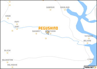 map of Pegushino