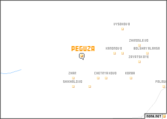 map of Peguza