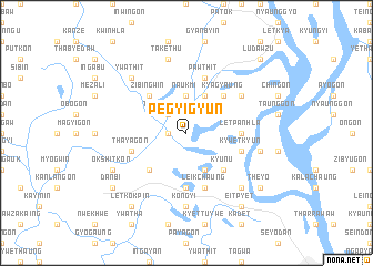 map of Pegyigyun