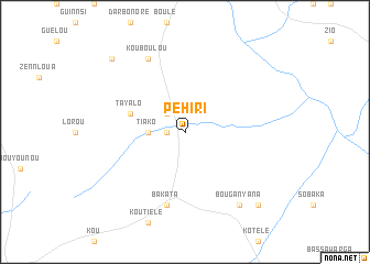 map of Péhiri