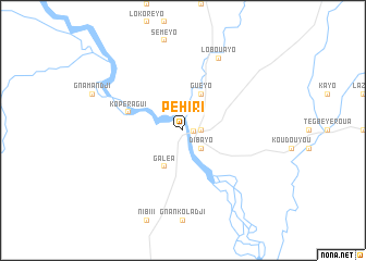 map of Péhiri