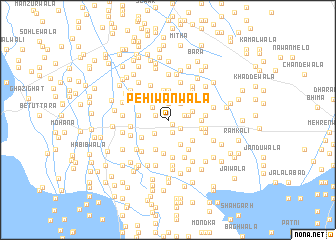 map of Pehiwānwāla