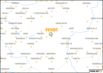 map of Péhon