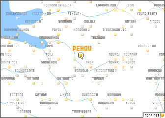 map of Péhou