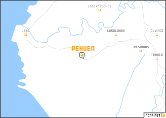 map of Pehuén