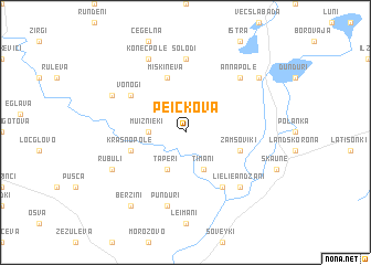 map of Peickova