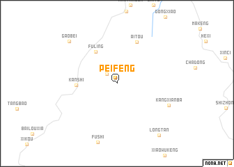 map of Peifeng