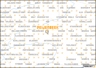 map of Peijenbeek