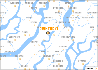 map of Peiktagyi