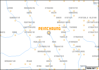 map of Peinchaung