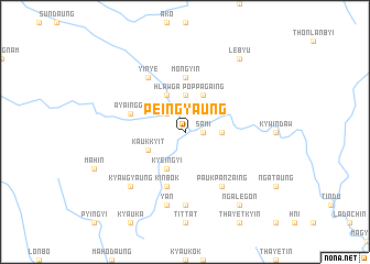 map of Peingyaung