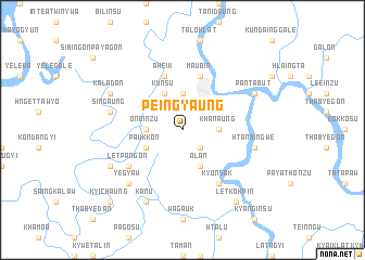 map of Peingyaung