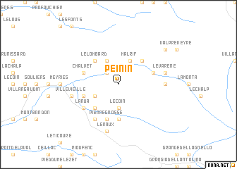 map of Peinin