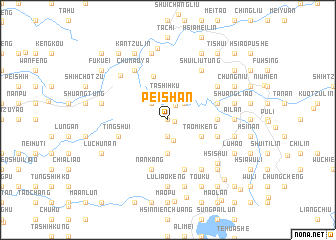 map of Pei-shan