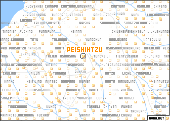 map of Pei-shih-tzu