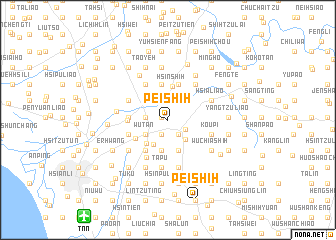 map of Pei-shih