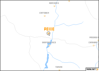 map of Peixe