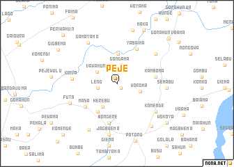 map of Peje