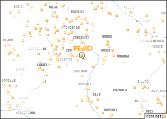 map of Pejići