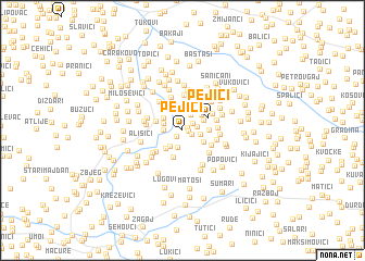 map of Pejići