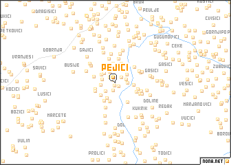 map of Pejići