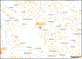 map of Pejići