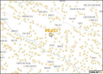 map of Pejići