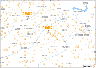 map of Pejići