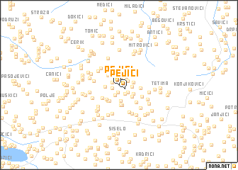 map of Pejići