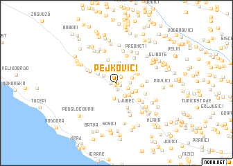 map of Pejkovići