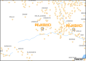 map of Pejkovići