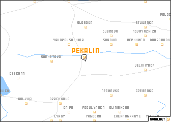 map of Pekalin