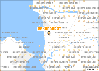 map of Pekan Darat