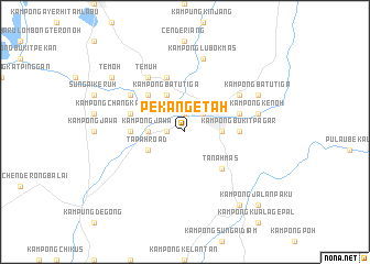 map of Pekan Getah