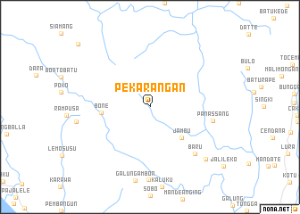 map of Pekarangan