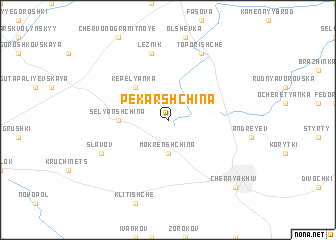 map of Pekarshchina