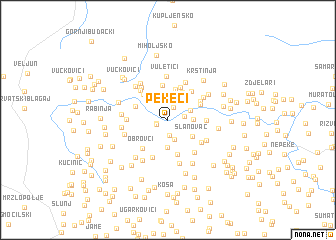 map of Pekeči