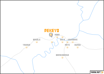 map of Pékéyo