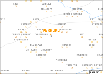 map of Pekhovo