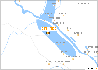 map of Pékinga