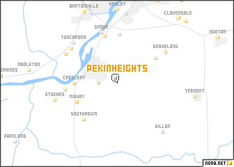 map of Pekin Heights