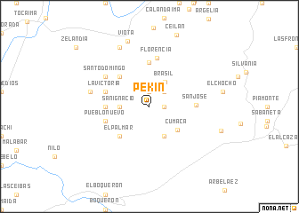 map of Pekin