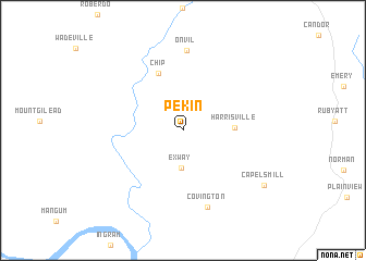 map of Pekin