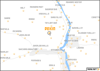 map of Pekin