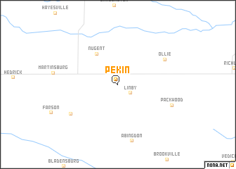 map of Pekin