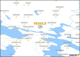 map of Pekkilä