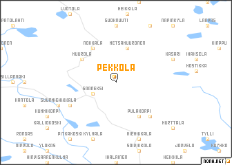 map of Pekkola