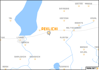 map of Peklichi