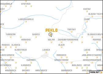 map of Peklo