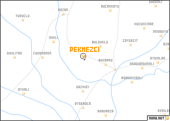 map of Pekmezci